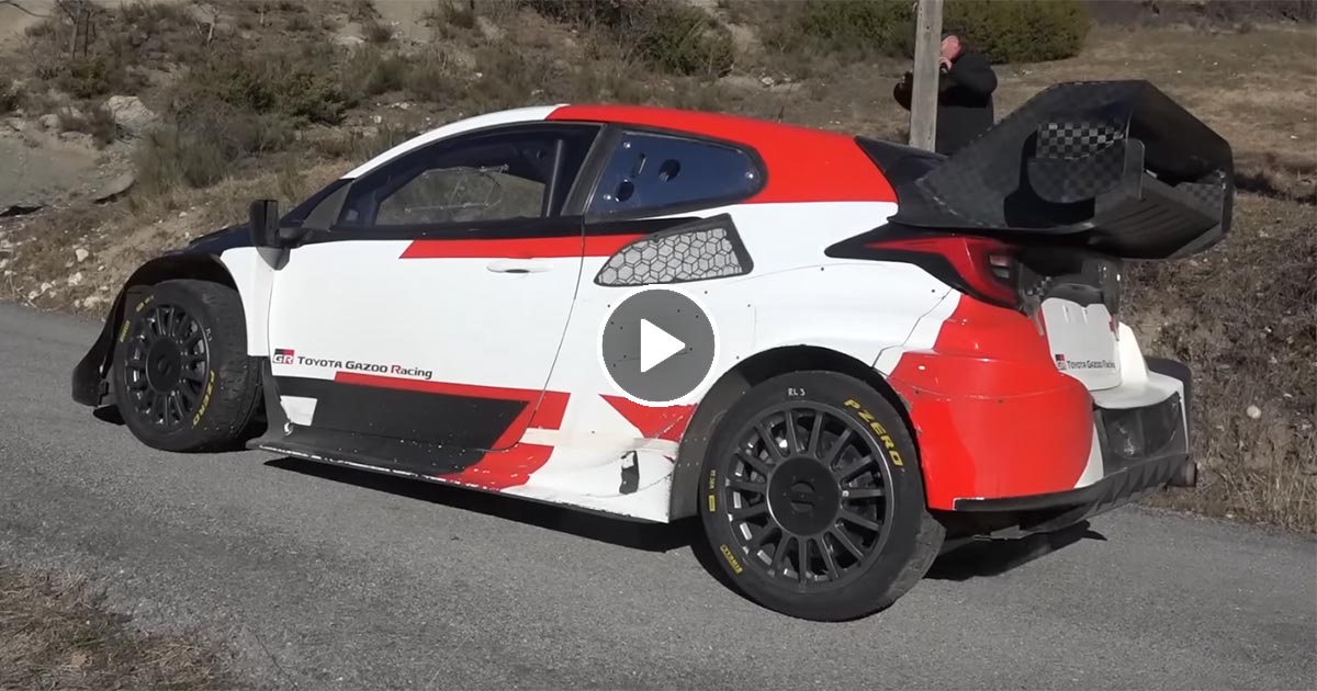 Video Ogier Test Rallye Monte Carlo Toyota Gr Yaris Rally