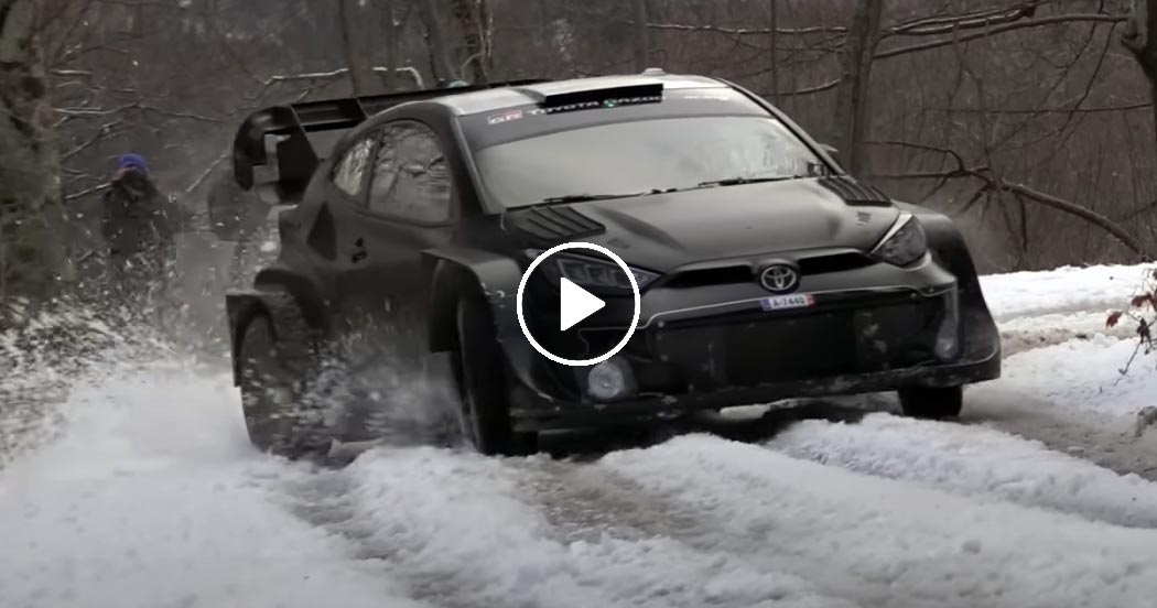 Video Ogier Test Wrc Rallye Monte Carlo Toyota Gr Yaris Rally Hybrid Rallysupport