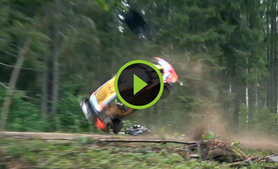 VIDEO Big crash Tänak Rally Estonia 2024 Rallysupport